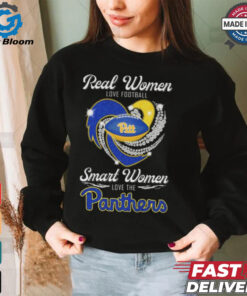 Real Women Love Football Smart Women Love The Panthers Diamond Heart Shirt