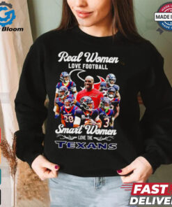 Real women love football smart women love the Houston Texans 2024 shirt