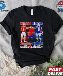 Rourke Indiana Hoosiers on Saturdays and Richardson Indianapolis Colts on Sundays signature shirt