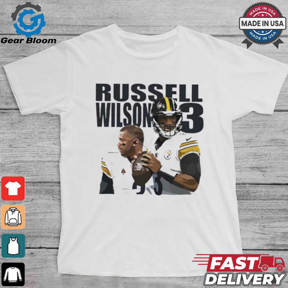 Russell Wilson 3 Pittsburgh Steelers football player team shirt Russell Wilson 3 Pittsburgh Steelers football player team shirt