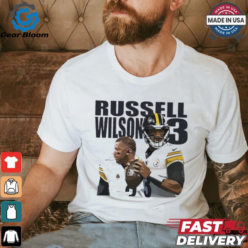 Russell Wilson 3 Pittsburgh Steelers football player team shirt Russell Wilson 3 Pittsburgh Steelers football player team shirt