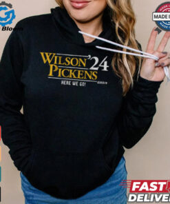 Russell Wilson & George Pickens Wilson Pickens ’24 Here We Go Pittsburgh Steelers T Shirts