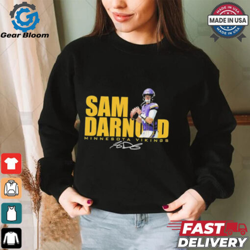 Sam Darnold No. 14 Minnesota Vikings signature shirt