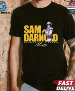 Sam Darnold No. 14 Minnesota Vikings signature shirt