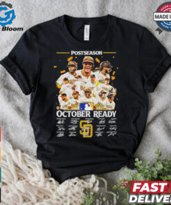 San Diego Padres team 2024 October ready postseason signatures shirt