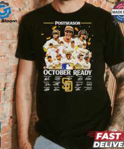 San Diego Padres team 2024 October ready postseason signatures shirt