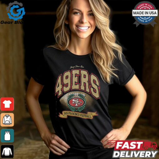 San Francisco 49ers Stoney Clover Lane x ’47 Black Glitter Rocker Retro Tubular T Shirt