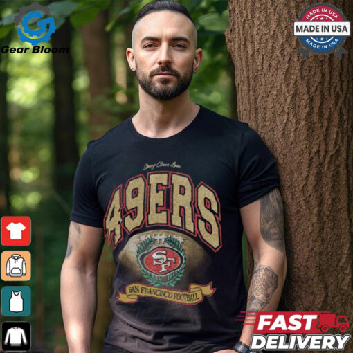 San Francisco 49ers Stoney Clover Lane x ’47 Black Glitter Rocker Retro Tubular T Shirt