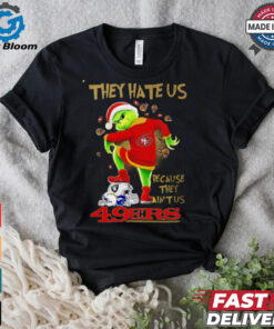 San Francisco 49ers x Grinch They hate us because they ain’t us helmet shirt