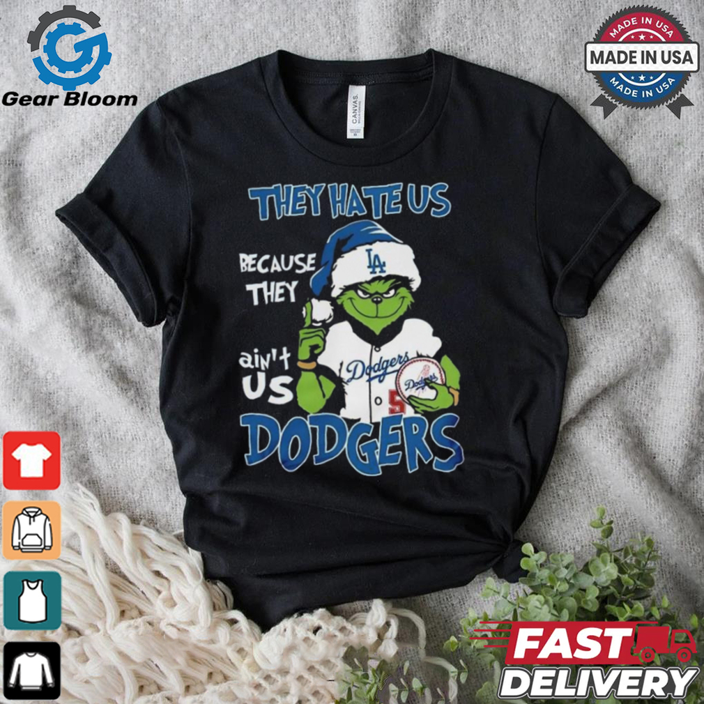 Santa Grinch Los Angeles Dodgers MLB They Hate Us Because They Ain’t Us Christmas 2024 Shirt Santa Grinch Los Angeles Dodgers MLB They Hate Us Because They Ain’t Us Christmas 2024 Shirt