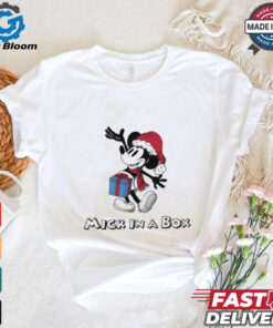 Santa Mickey Mouse Mick in a box shirt
