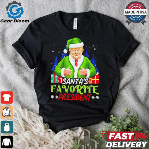 Santa’s Favorite President Funny Trump Christmas shirt