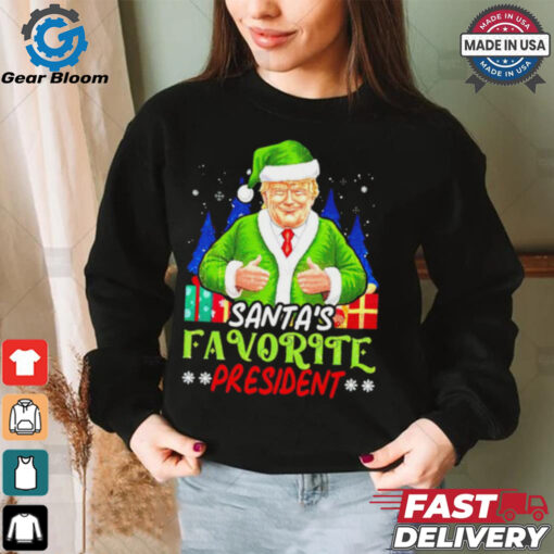 Santa’s Favorite President Funny Trump Christmas shirt