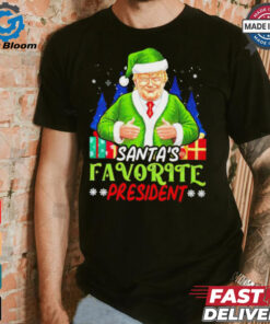 Santa’s Favorite President Funny Trump Christmas shirt