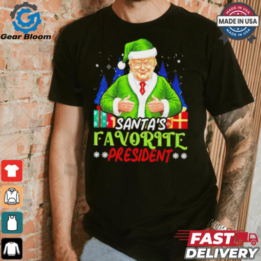 Santa’s Favorite President Funny Trump Christmas shirt