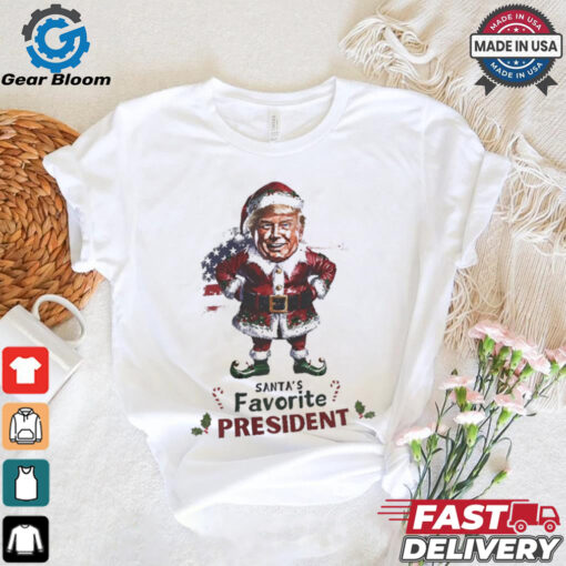 Santa’s favorite president elf Trump Christmas shirt