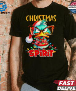 Sarcastic Grumpy Duck Christmas Spirit 2024 shirt