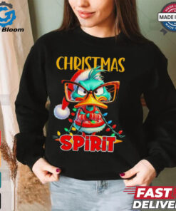 Sarcastic Grumpy Duck Christmas Spirit 2024 shirt