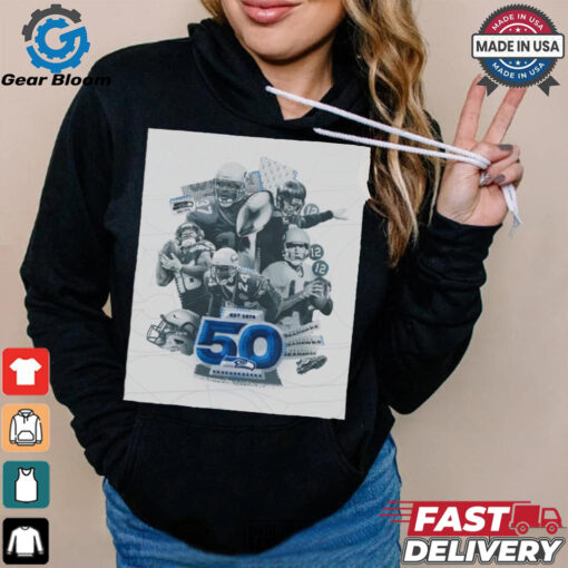 Seattle Seahawks Celebrating 50 seasons of our franchise shirt