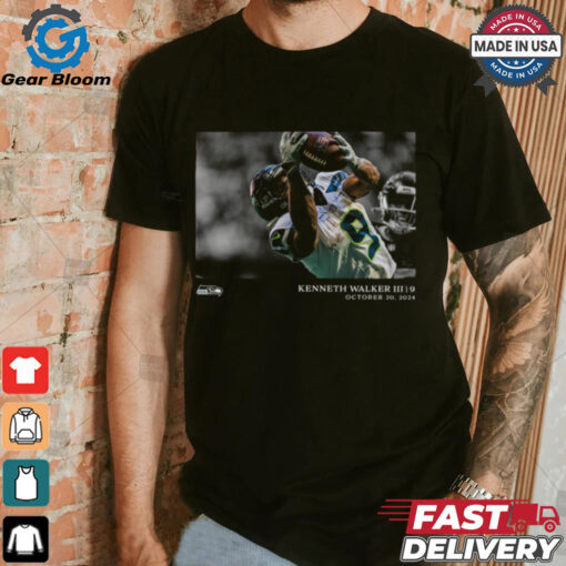 Seattle Seahawks Kenneth Walker III NFL Flash Features Week 7 T Shirt