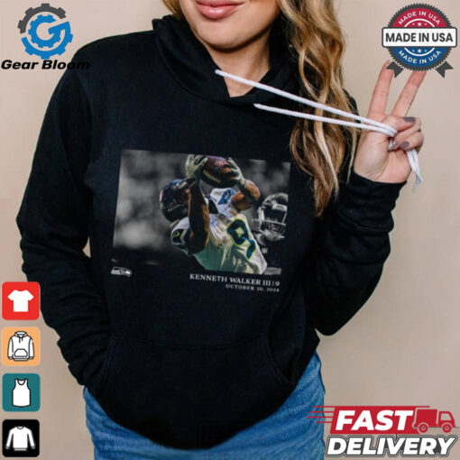 Seattle Seahawks Kenneth Walker III NFL Flash Features Week 7 T Shirt