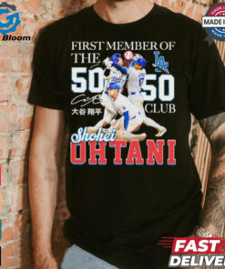 Shohei Ohtani First Member Of The 50 Hr 50 Sb Club Shirt