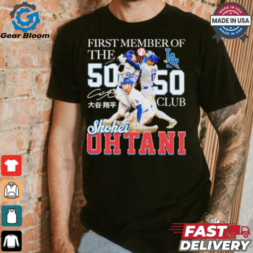 Shohei Ohtani First Member Of The 50 Hr 50 Sb Club Shirt