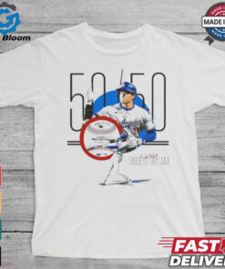 Shohei Ohtani star’s 50th home run ball from Los Angeles Dodgers MLB sets another record t shirt