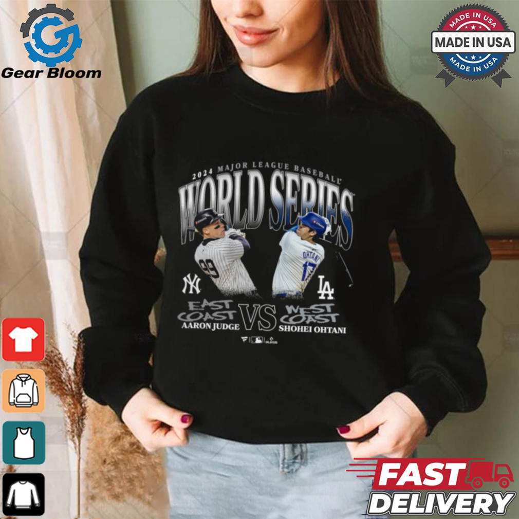 Shohei Ohtani vs. Aaron Judge 2024 World Series Matchup T Shirt Shohei Ohtani vs. Aaron Judge 2024 World Series Matchup T Shirt