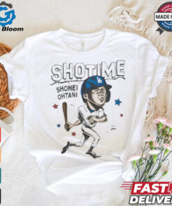 Shotime Shohei Ohtani Los Angeles Dodgers caricature shirt