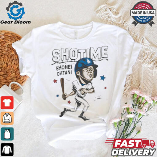 Shotime Shohei Ohtani Los Angeles Dodgers caricature shirt