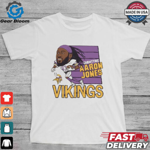 Showtyme Aaron Jones Minnesota Vikings caricature shirt