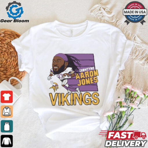 Showtyme Aaron Jones Minnesota Vikings caricature shirt