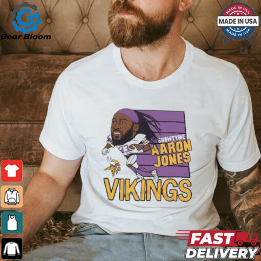 Showtyme Aaron Jones Minnesota Vikings caricature shirt