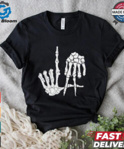 Skeleton Bone Hands Los Angeles Dodgers baseball MLB Halloween shirt