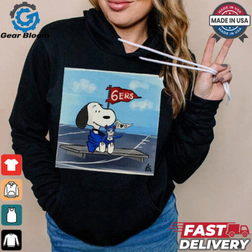 Snoopy Philadelphia 76ers Flag 6Ers 2024 Shirt
