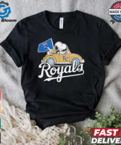 Snoopy driving car let’s go Kansas City Royals MLB Playoff shirt