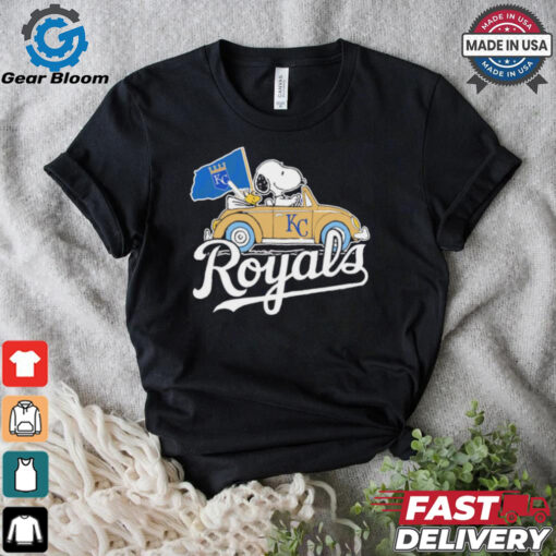 Snoopy driving car let’s go Kansas City Royals MLB Playoff shirt