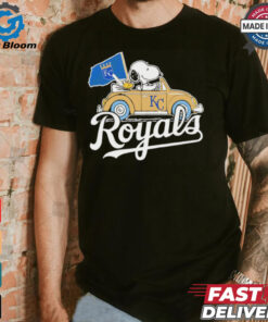 Snoopy driving car let’s go Kansas City Royals MLB Playoff shirt