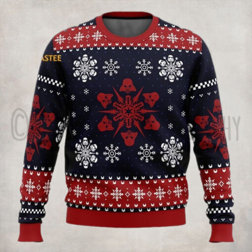 Star Wars Empire Snowflakes Ugly Christmas Holiday Sweater