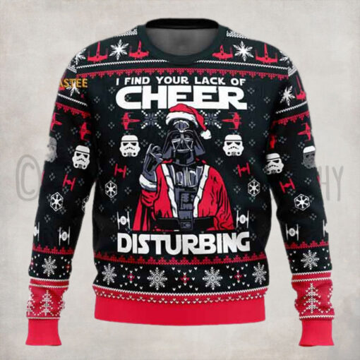 Star Wars I Find Your Lack Of Cheer Disturbing Ugly Christmas Sweater