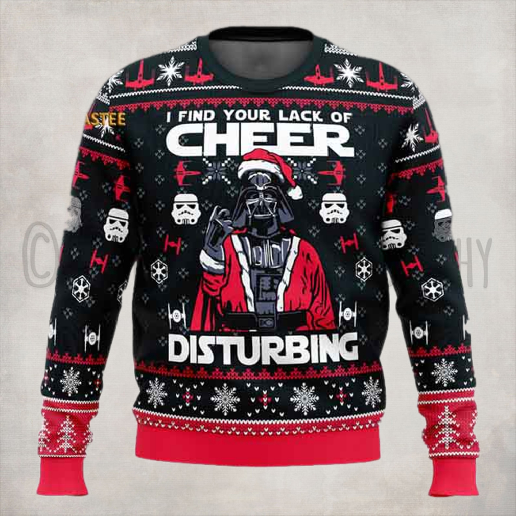Star Wars I Find Your Lack Of Cheer Disturbing Ugly Christmas Sweater Star Wars I Find Your Lack Of Cheer Disturbing Ugly Christmas Sweater
