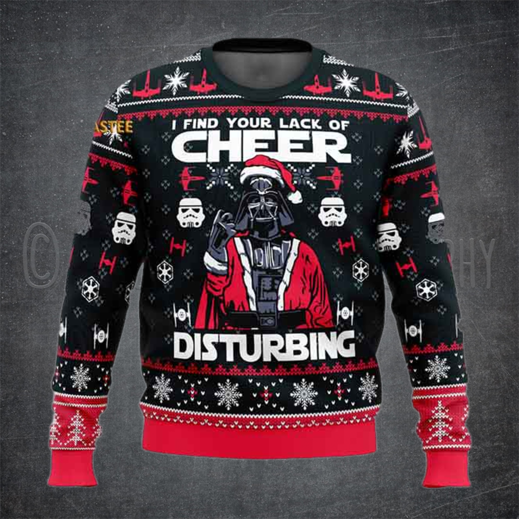 Star Wars I Find Your Lack Of Cheer Disturbing Ugly Christmas Sweater Star Wars I Find Your Lack Of Cheer Disturbing Ugly Christmas Sweater