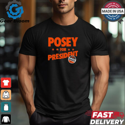 Steven Leandres Posey For President Sfgiants t shirt