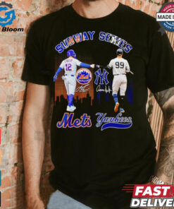 Subway Series New York Mets Lindor and Yankees Juan skyline shirt