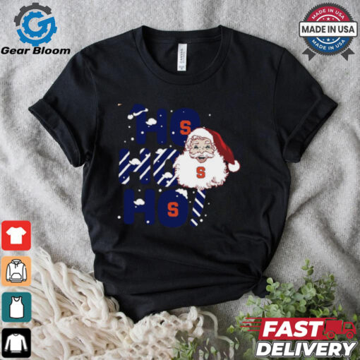 Syracuse Orange Ho Ho Ho Santa Claus Christmas t shirt
