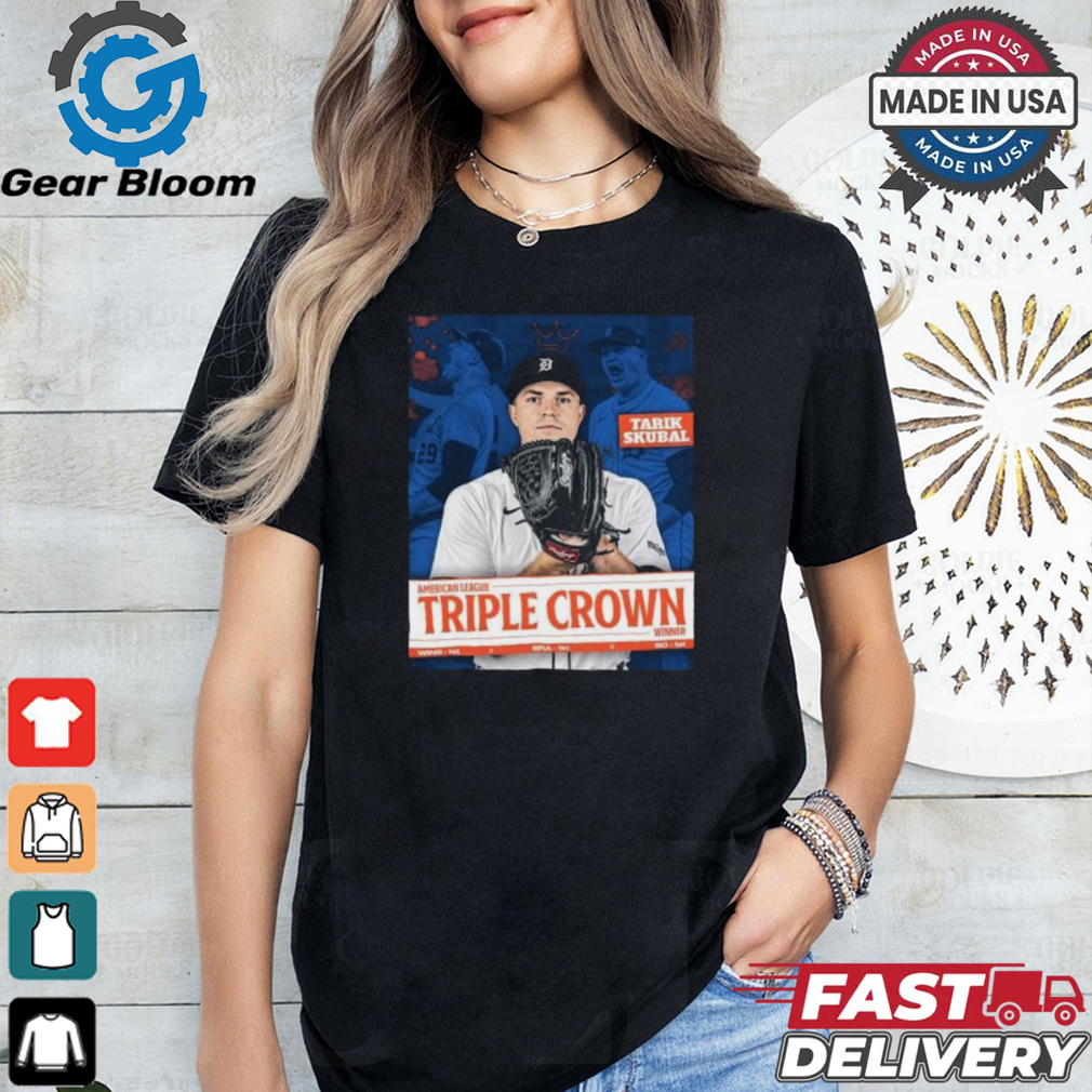 Tarik Skubal American League Triple Crown Winner Shirt Tarik Skubal American League Triple Crown Winner Shirt