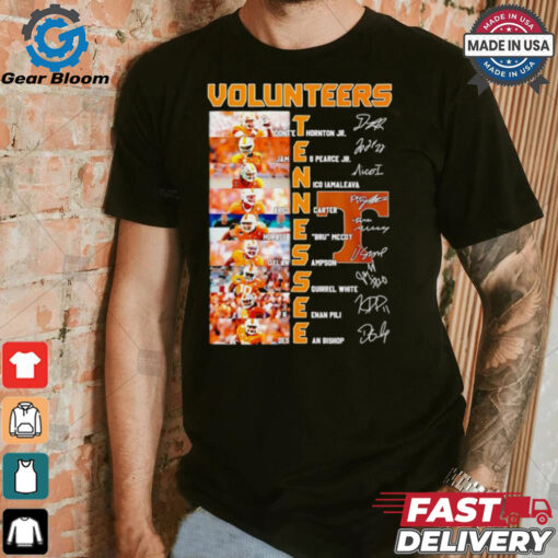 Tennessee Volunteers name and signature photo shirt