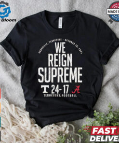 Tennessee Volunteers vs. Alabama Crimson Tide 2024 Score we reign supreme Shirt