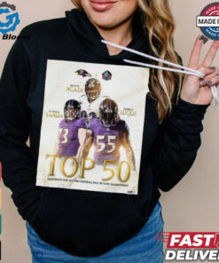 Terrell Suggs, Marshal Yanda and Haloti Ngata Baltimore Ravens NFL Top 50 Candidates For 2025 Pro Football Hall Of Fame Enshrinement t shirt